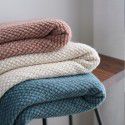 Autumn and winter thickened knitting cover blanket blanket leisure sofa blanket wool blanket Nordic solid color one hair factory stock 