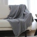 Nordic solid color three-layer cotton blanket sofa blanket thin cotton air conditioning blanket ins afternoon leisure blanket shawl manufacturer wholesale 