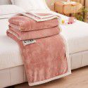 Pure color milk fluff blanket sofa cover blanket nap blanket gift blanket with exquisite gift box 