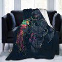 DIY blanket creative autumn and winter warm sofa cover blanket high-definition digital printing double-sided flannel air conditioning blanket 