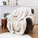 Nordic imitation fur blanket imitation fur sofa blanket model room soft decoration light luxury fur blanket thickened double-layer blanket 