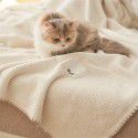 Milk fluff blanket Soft waxy cat blanket All season air conditioning blanket Summer blanket Double layer composite blanket Sofa lunch blanket 