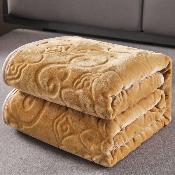 Coral blanket thickened flannel blanket cover blanket double sided blanket student nap sheet double bed sheet 