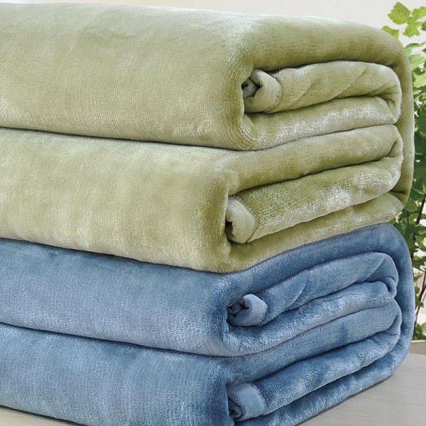 Nap blanket flannel solid color blanket blanket nap air conditioning blanket foreign trade tail cargo clearance disposal bedding 