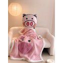 One wholesale ins small red book large version patch cloth embroidered cartoon children single and double lamb blanket 