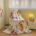 Genuine kindergarten blanket thickened milk wool blanket single double dormitory children's blanket cartoon blanket leisure blanket