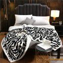 Cross border exclusive leopard print series new winter thickened double layer lamb blanket single double sofa flannel blanket 