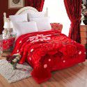 New thickened raschel blanket manufacturer cover blanket winter super soft double-layer wedding blanket Farai velvet group purchase wholesale 