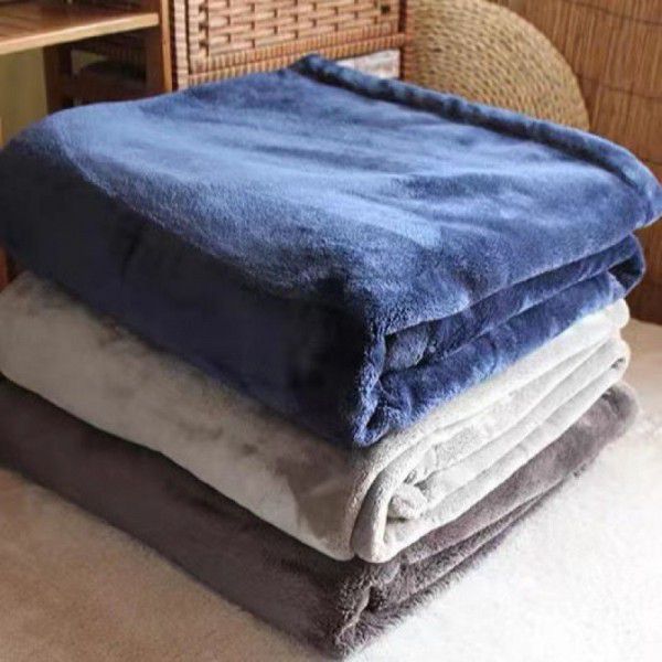 Four seasons blanket thickened plush coral blanket midnight nap air conditioning blanket large size one for distribution wholesale one for distribution 