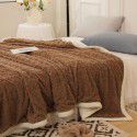 New Tafu plush blanket jacquard double-sided blanket soft and comfortable nap blanket thickened warm casual blanket 