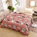 Cross border thickened marten wool blanket Autumn and winter thickened single cover blanket Double printed bed sheet blanket Wholesale by manufacturers 