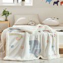 Children's blanket thickened winter cashmere quilt Children's kindergarten nap baby coral blanket 