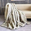 European Fox like Blanket Model Room Soft Fur Blanket PV Blanket Bed End Blanket 