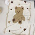 INS Explosion Nordic Creative Children's Bear Blanket Knitted Blanket Home for Newborn Baby 