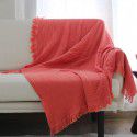 Nordic solid color three-layer cotton blanket sofa blanket thin cotton air conditioning blanket ins afternoon leisure blanket shawl manufacturer wholesale 