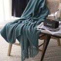 Autumn and winter thickened knitting cover blanket blanket leisure sofa blanket wool blanket Nordic solid color one hair factory stock 