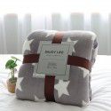 Foreign trade small blanket coral blanket four seasons nap travel blanket solid flannel thickened yoga gifts wholesale 