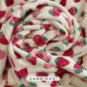 Strawberry coral wool blanket thin summer office nap air conditioning blanket nap sofa shawl blanket blanket 