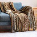 Knitted blanket Amazon's popular Boxi Mia knitted blanket sofa blanket office blanket blanket blanket blanket blanket wholesale