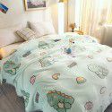 Ins Rainbow Bear~Korean Snow Flower Blanket Office Nap Leisure Sofa Blanket Air Conditioner Blanket in Summer 