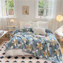 Cross border thickened marten wool blanket Autumn and winter thickened single cover blanket Double printed bed sheet blanket Wholesale by manufacturers 