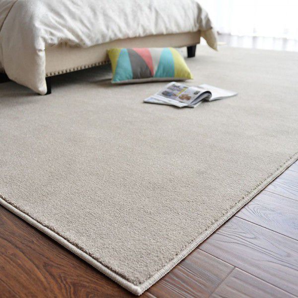 Japanese high-grade solid color cashmere carpet, living room, sofa, tea table mat, bedroom, plush bedside mat, full of floor mats