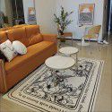 Living room carpet, household luxury, imitation cashmere, thickened sofa, tea table carpet, bedroom, large-area anti-skid mat wholesale