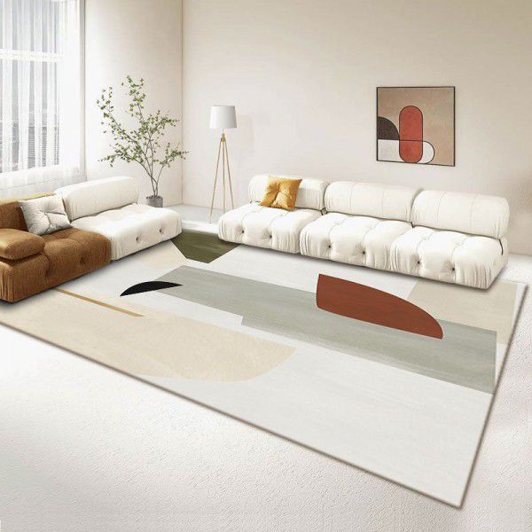 Spot cross-border Nordic striped carpet Abstract artist uses living room tea table to spread carpet mat in large area