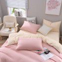 Spring New Nordic simple super soft bedding solid color double-sided frosted four piece set plain home textile 