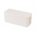 Wholesale wire storage box socket charger wooden cover storage box desktop power cable data cable sorting