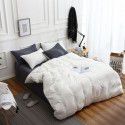 Spring New Nordic simple super soft bedding solid color double-sided frosted four piece set plain home textile 