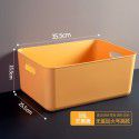 Macaron color sundries storage box, snack storage basket, plastic household cleaning, kitchen storage basket, classroom bookcase