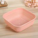 Plastic drainage basket desktop storage basket vegetable water fruit basket kitchen storage basket square washing basket wholesale 