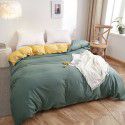 Nordic simple plain cotton quilt cover 150x200x230 pure cotton quilt cover single and double bedding 