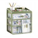 Desktop storage box, transparent stationery drawer, student desk, office stationery, sundries sorting storage box