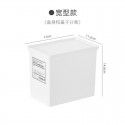 Japanese style drawer storage box with lid Simple label Laundry powder box can be stacked Sundries classification storage box dustproof