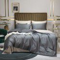 Luxurious 60 Thread Count Cotton Satin 4-Piece Set All Cotton Simple Pure Color Home Textile Quilt Cover Sheet Bedding 