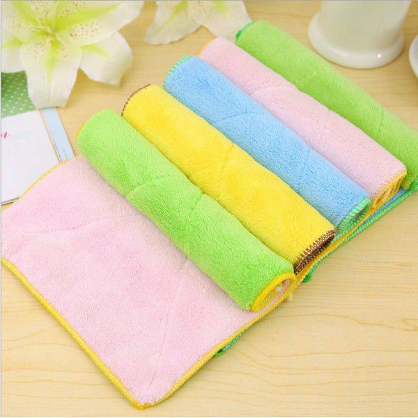 Fiber double-sided dishcloth dishcloth kitchen dishcloth 