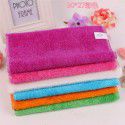 23 * 18 white factory direct selling double-layer thickened bamboo fiber dishwashing cloth oil-free dishwashing towel kitchen rag 