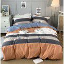 All season cotton fitted sheet Multi specification 4-piece set Reactive printing pastoral set 3-piece bedding 