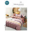 Supply bedding home textile autumn and winter thickened frosted emerald cotton four piece quilt cover three piece fitted sheet set 