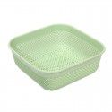 Plastic drainage basket desktop storage basket vegetable water fruit basket kitchen storage basket square washing basket wholesale 