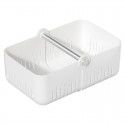 Kitchen folding storage basket Plastic bath basket Bathroom sundries storage basket Desktop storage basket 