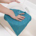 Fish scale rag dishwashing cloth baijiebu lazy kitchen dishwashing cloth household cleaning towel thickened at one time 