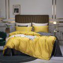 Four piece bed sheet set all cotton pure cotton summer pure color very simple modern wind bed 1.5m summer four piece set 