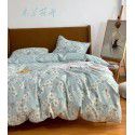 All season cotton fitted sheet Multi specification 4-piece set Reactive printing pastoral set 3-piece bedding 