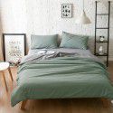 Spring New Nordic simple super soft bedding solid color double-sided frosted four piece set plain home textile 