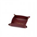 Leather storage box Nordic ins style desktop porch key cosmetics jewelry storage pu leather tray spot 