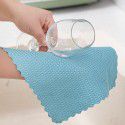 Fish scale rag dishwashing cloth baijiebu lazy kitchen dishwashing cloth household cleaning towel thickened at one time 