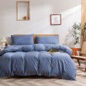 Cross border Amazon Japan washed cotton bedding three piece set home textile cotton fitted sheet double four piece set 